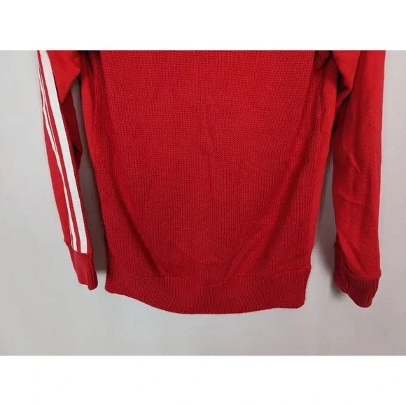 Adidas S Originals Tracksuit 2 PC Set Red White Side Stripes Jogger Pants Jacket